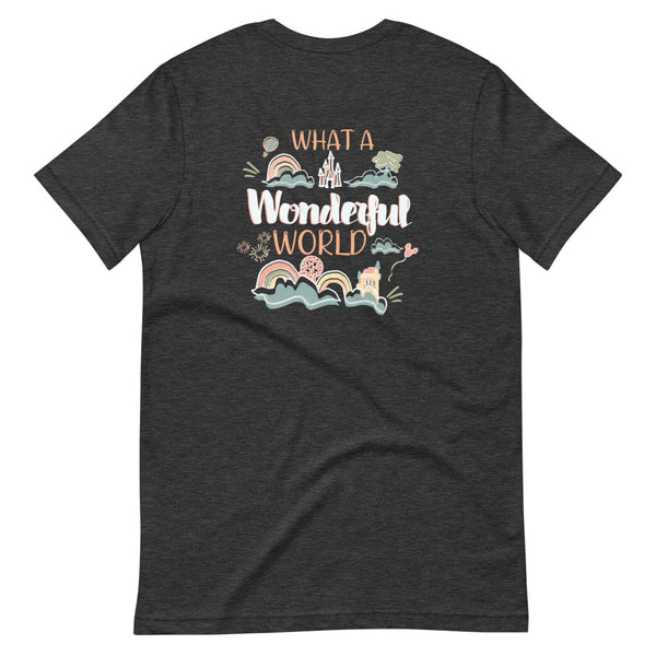 Wonderful World of Disney T-Shirt 2-Sided Walt Disney World Parks Front/Back Unisex T-Shirt 2-Sided