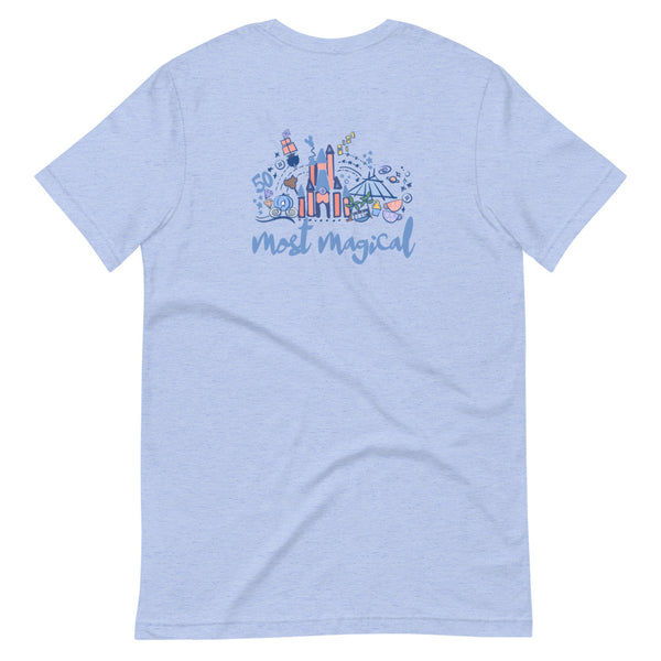 Magic Kingdom 50th Anniversary T-Shirt TWO-SIDED Cinderella's Castle T-Shirt
