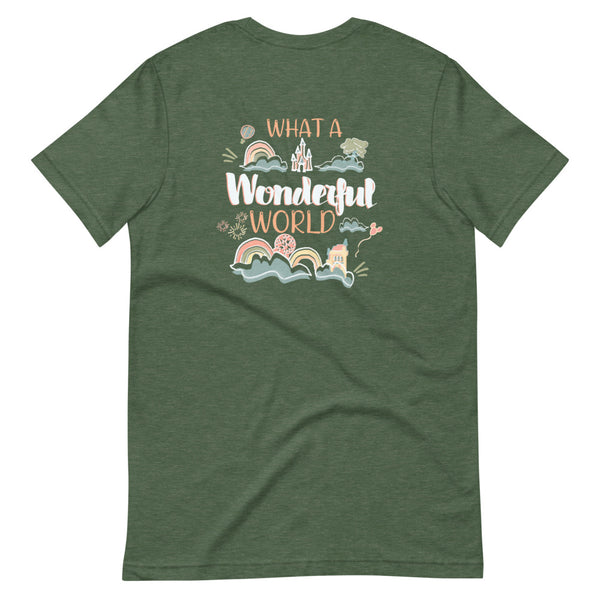 Wonderful World of Disney T-Shirt 2-Sided Walt Disney World Parks Front/Back Unisex T-Shirt 2-Sided