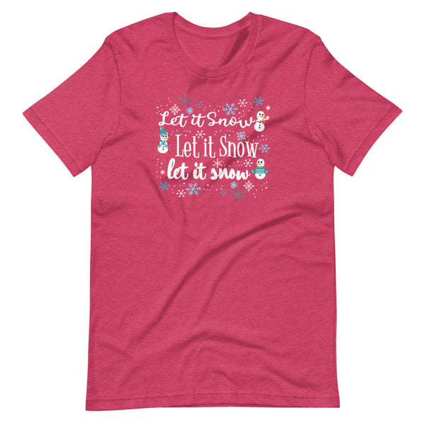 Frozen Let it Snow T-Shirt Olaf Winter Snow Activities Adult Frozen T-Shirt