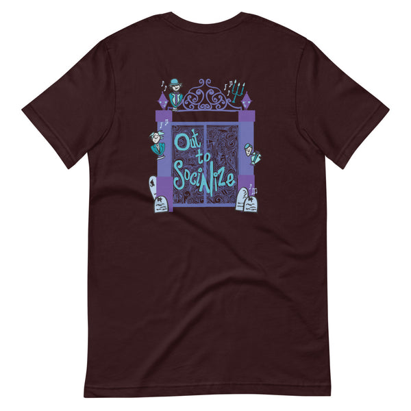 Haunted Mansion T-shirt Out to Socialize 2-sided Disney Ghosts T-Shirt