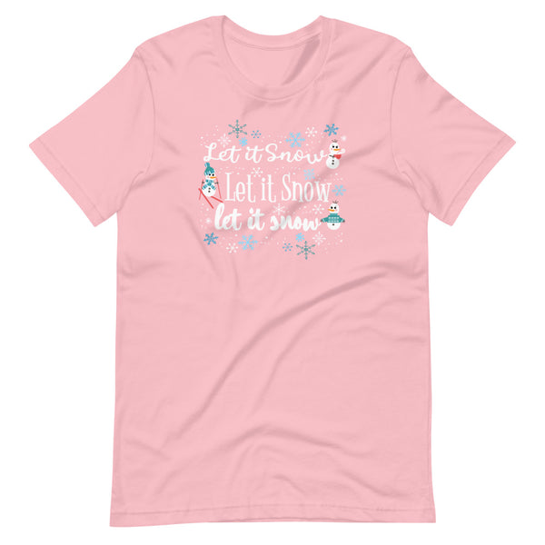 Frozen Let it Snow T-Shirt Olaf Winter Snow Activities Adult Frozen T-Shirt