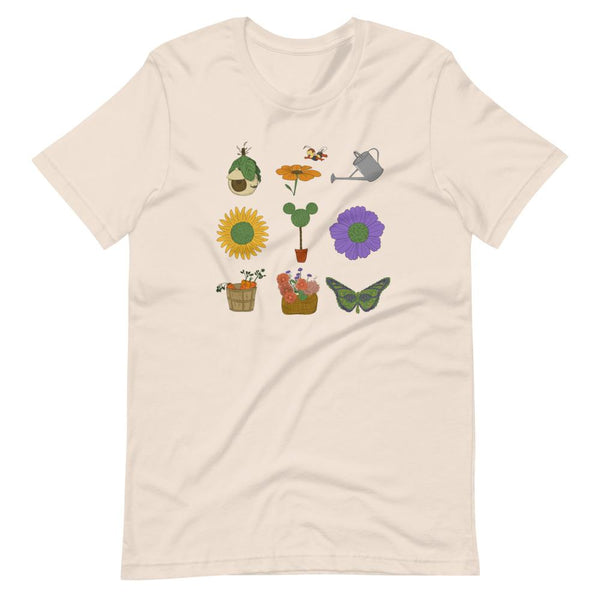 Mickey Topiary T-Shirt READY TO SHIP Flower and Garden Festival T-Shirt- SOFT CREAM- SMALL