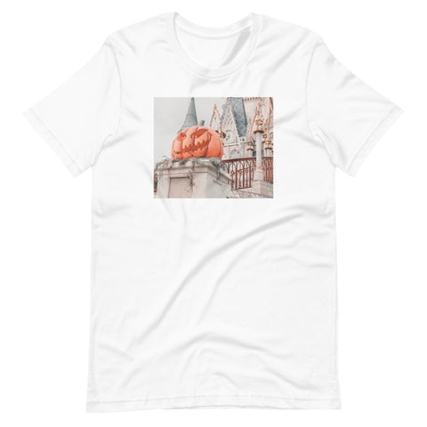 Disney Pumpkin Photo Shirt Magic Kingdom Castle Short-Sleeve Unisex T-Shirt