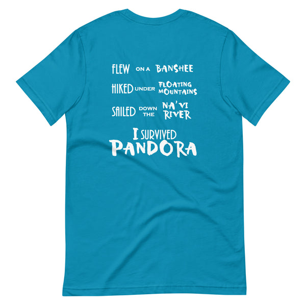 PandoraI I Survived Bucket List Adult T-Shirt. 2-Sided Disney Animal Kingdom Pandora T-Shirt