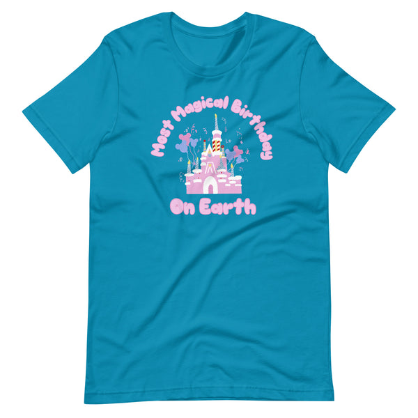 Disney Birthday Most Magical Birthday Castle Cake Unisex t-shirt