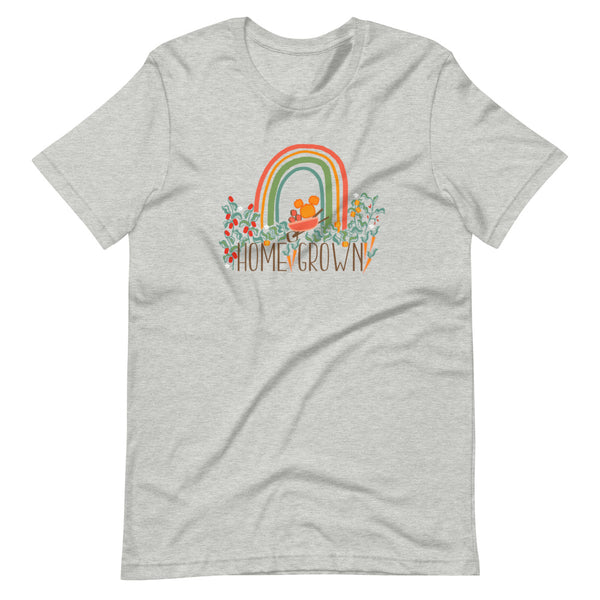Home Grown Garden T-Shirt Pumpkin Rainbow Flower and Garden Unisex T-Shirt