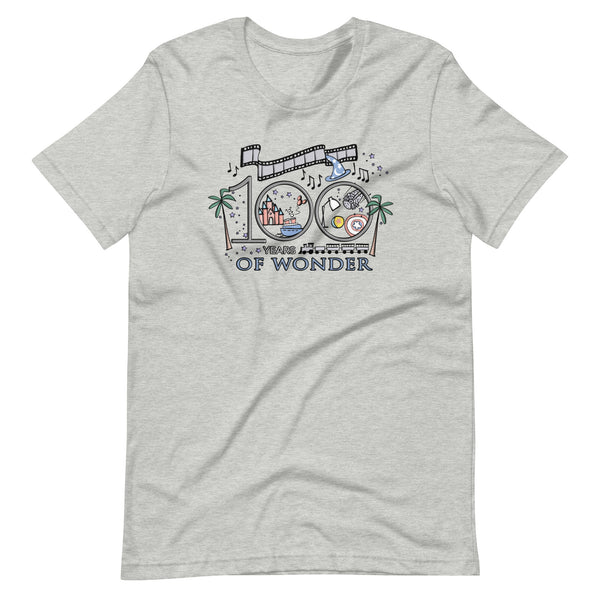 Disney 100th Anniversary T-shirt Disney Shirt Vacation 100 Years of Wonder T-Shirt