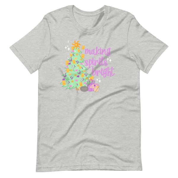Rapunzel Making Spirits Bright Tangled Disney Christmas Tree Unisex t-shirt