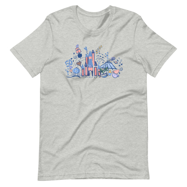 Magic Kingdom 50th Anniversary T-Shirt Cinderella's Castle T-Shirt