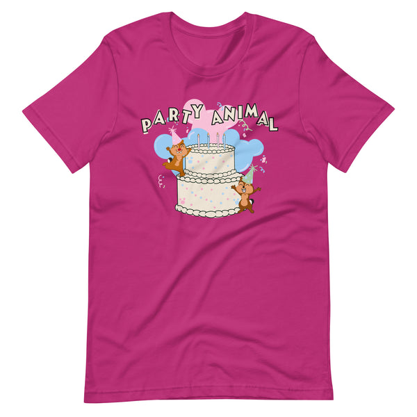 Disney Birthday Chip and Dale Party Animal Celebration Unisex t-shirt