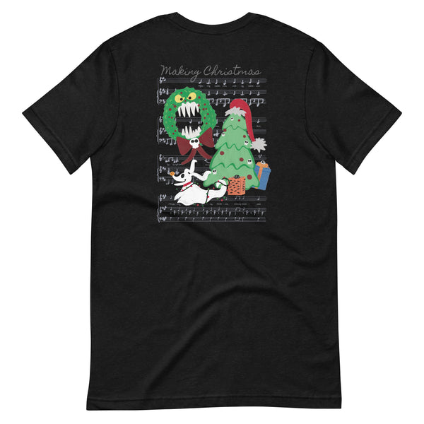 Nightmare Before Christmas T-Shirt Disney Holiday Making Christmas Music Unisex T-shirt