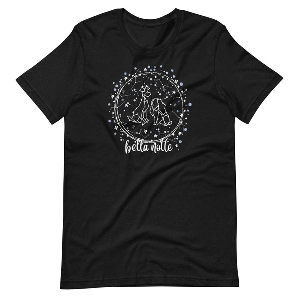 Bella Notte T-shirt Lady and the Tramp Disney Constellation Stars T-shirt