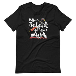 Believe in Magic T-shirt Red and Gold Scarf House Wizard and Witch Adult Unisex T-Shirt