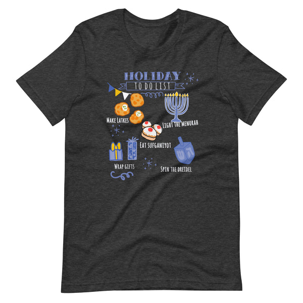 Disney Hanukkah Holiday To Do List Disney Shirt Unisex t-shirt