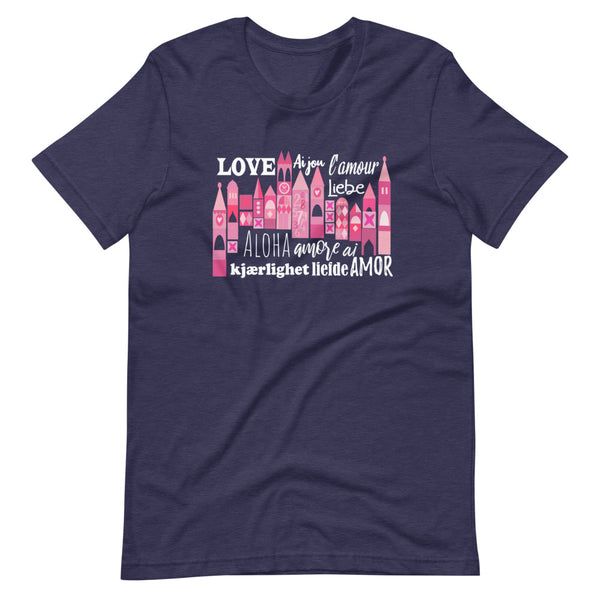Small World Love T-shirt Disney Valentine's Day Language of Love Unisex T-Shirt
