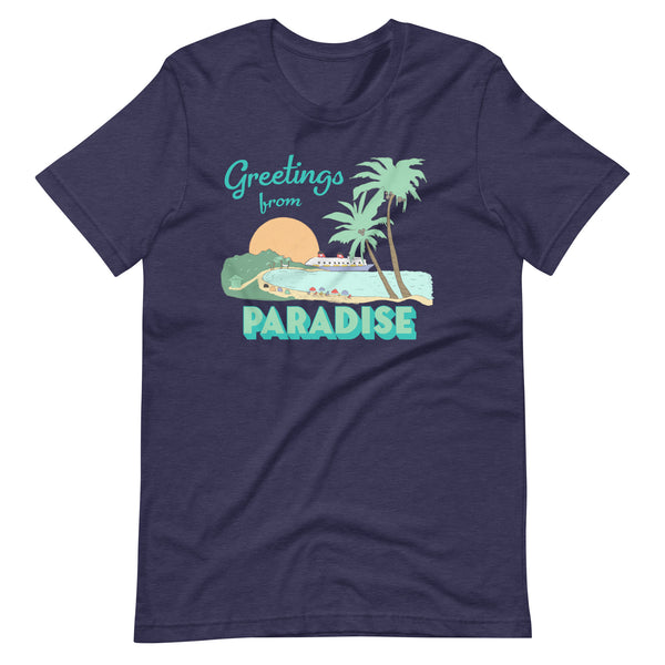 Disney Cruise Castaway Cay Greetings from Paradise Unisex t-shirt