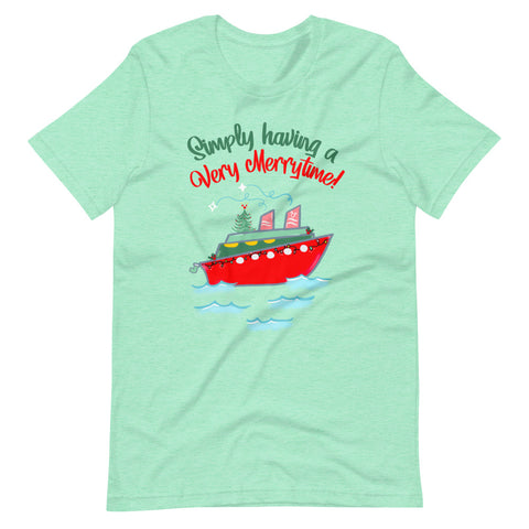 Simply Having a Very Merrytime - READY TO SHIP-Heather Mint- Small