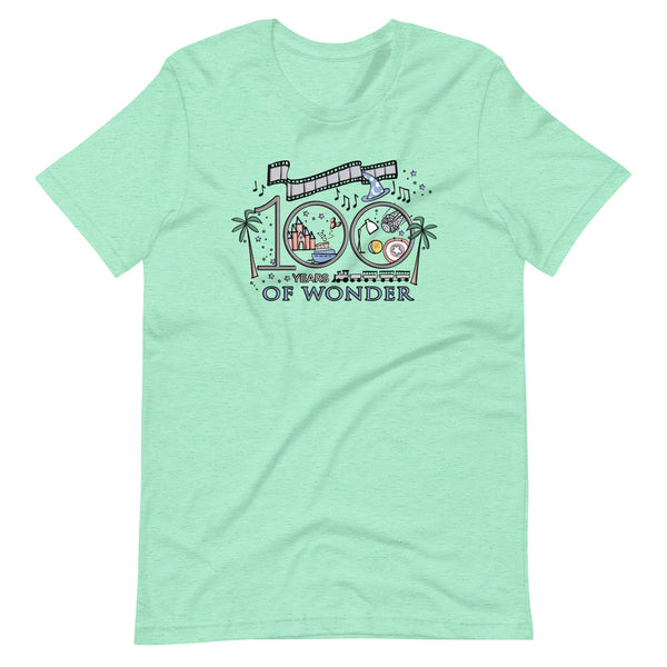 Disney 100th Anniversary T-shirt Disney Shirt Vacation 100 Years of Wonder T-Shirt