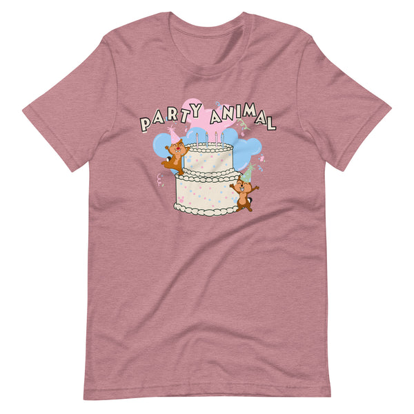 Disney Birthday Chip and Dale Party Animal Celebration Unisex t-shirt