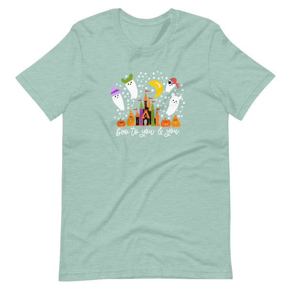 Boo to You Disney Ghosts T-shirt Disney Castle Shirt Ghosts Unisex T-shirt