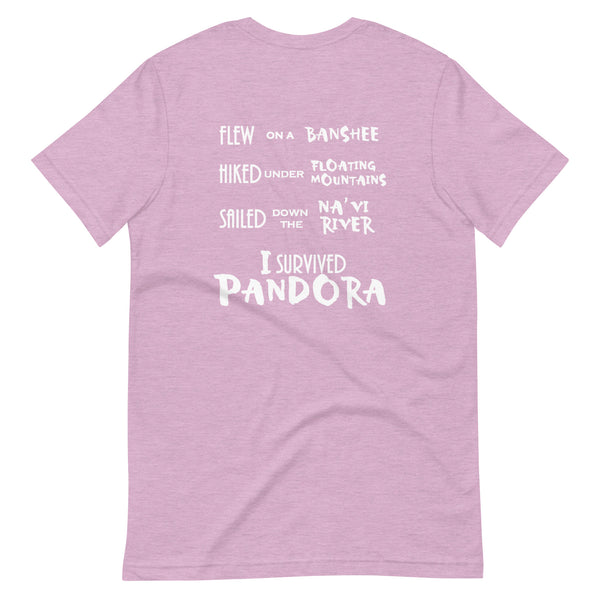 PandoraI I Survived Bucket List Adult T-Shirt. 2-Sided Disney Animal Kingdom Pandora T-Shirt