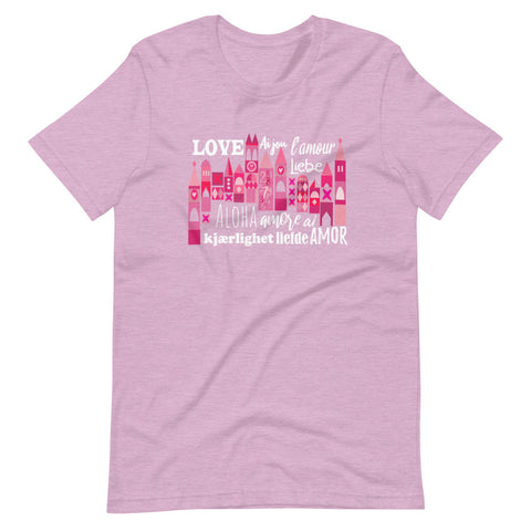 Small World Love T-shirt Disney Valentine's Day Language of Love Unisex T-Shirt