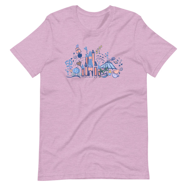 Magic Kingdom 50th Anniversary T-Shirt Cinderella's Castle T-Shirt