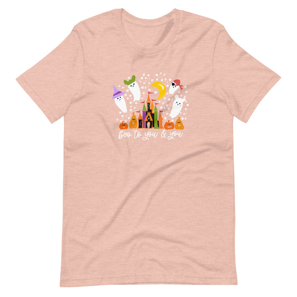 Boo to You Halloween Ghosts T-shirt Disney Castle Shirt Ghosts Unisex T-shirt