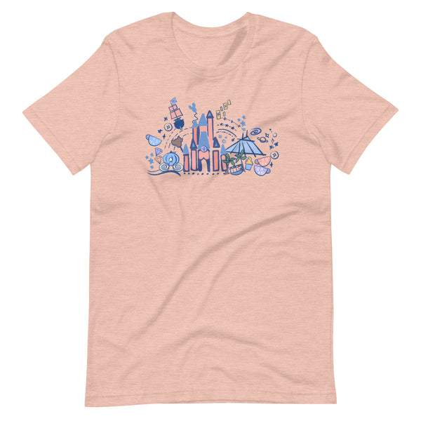 Magic Kingdom T-Shirt Disney Parks Shirt Cinderella Castle Disney World T-Shirt