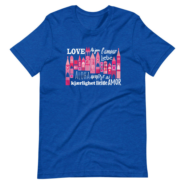Small World Love T-shirt Disney Valentine's Day Language of Love Unisex T-Shirt