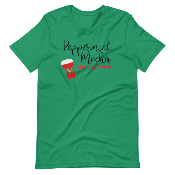 Peppermint Mocha Holiday Coffee State of Mind Short-Sleeve Unisex T-Shirt