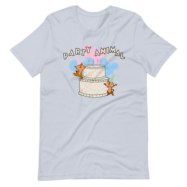 Disney Birthday Chip and Dale Party Animal Celebration Unisex t-shirt