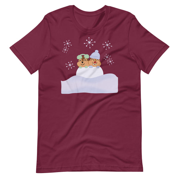 Chip and Dale Snow Much Fun Disney Winter Unisex t-shirt