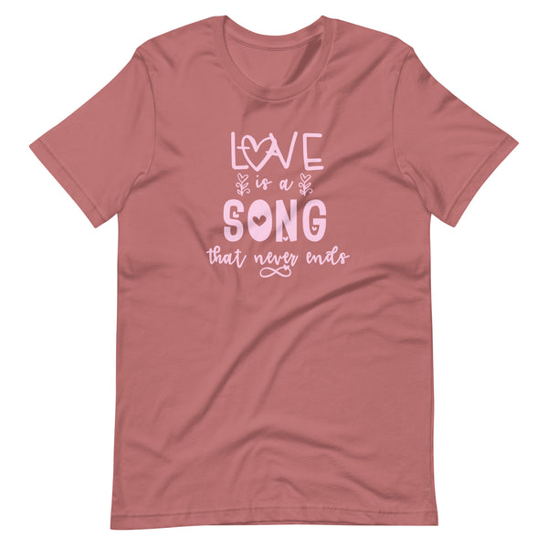 Love is a Song Disney Inspired Valentines Day Bambi Unisex Tee Tshirt