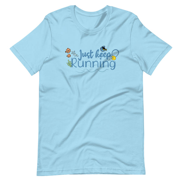 runDisney Finding Nemo Just Keep Running Disney runner Unisex t-shirt