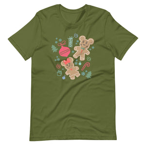 Gingerbread Mickey and Minnie Christmas T-Shirt Gingerbread Disney Holiday T-Shirt