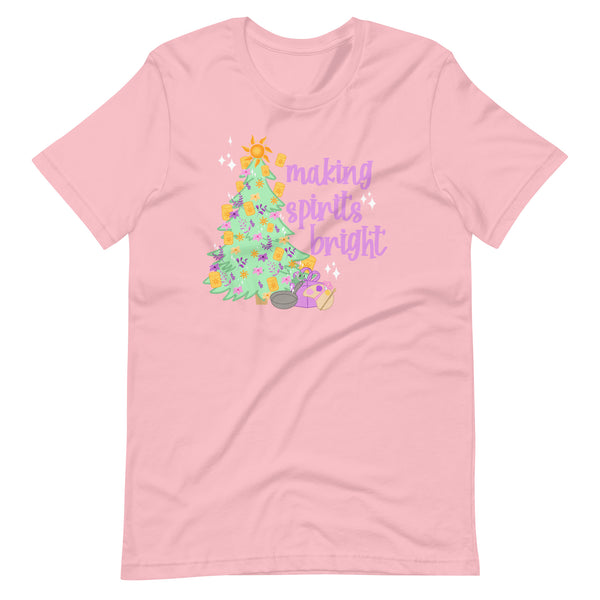 Rapunzel Making Spirits Bright Tangled Disney Christmas Tree Unisex t-shirt