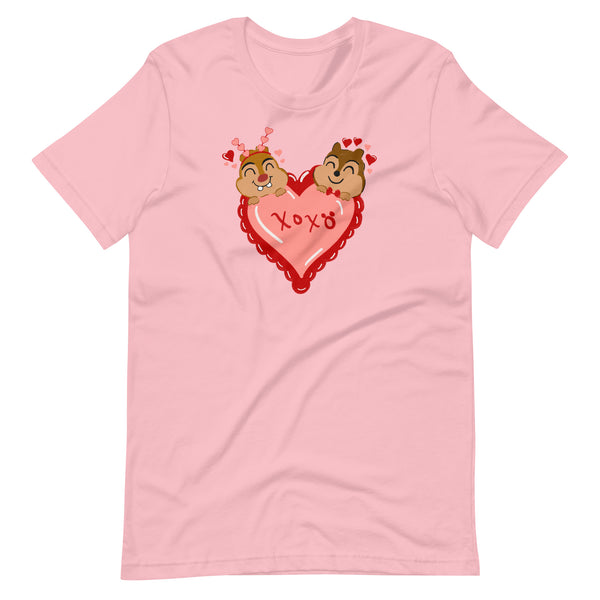 Chip and Dale Valentine's Day Love Unisex t-shirt