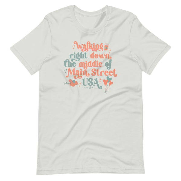 Main Street USA Fall Disney Shirt Magic Kingdom in Autumn Unisex t-shirt