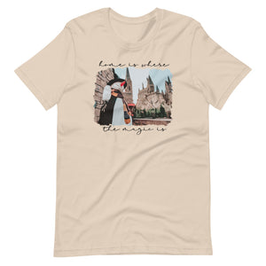 Wizard School Home Magic T-Shirt- READY TO SHIP-Soft Cream- Small