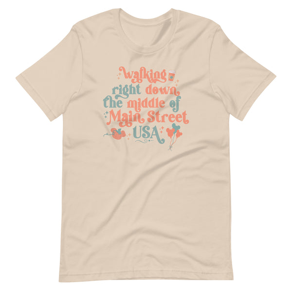 Main Street USA Fall Disney Shirt Magic Kingdom in Autumn Unisex t-shirt