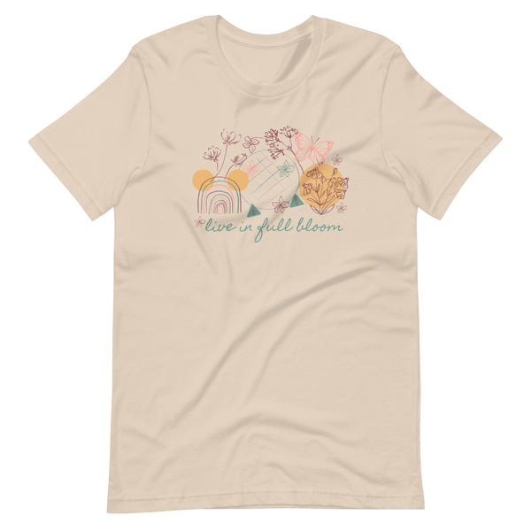 Disney Flower and Garden Festival Boho Epcot Live in Full Bloom Unisex t-shirt