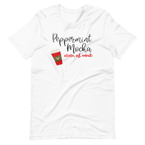 Peppermint Mocha Holiday Coffee State of Mind Short-Sleeve Unisex T-Shirt