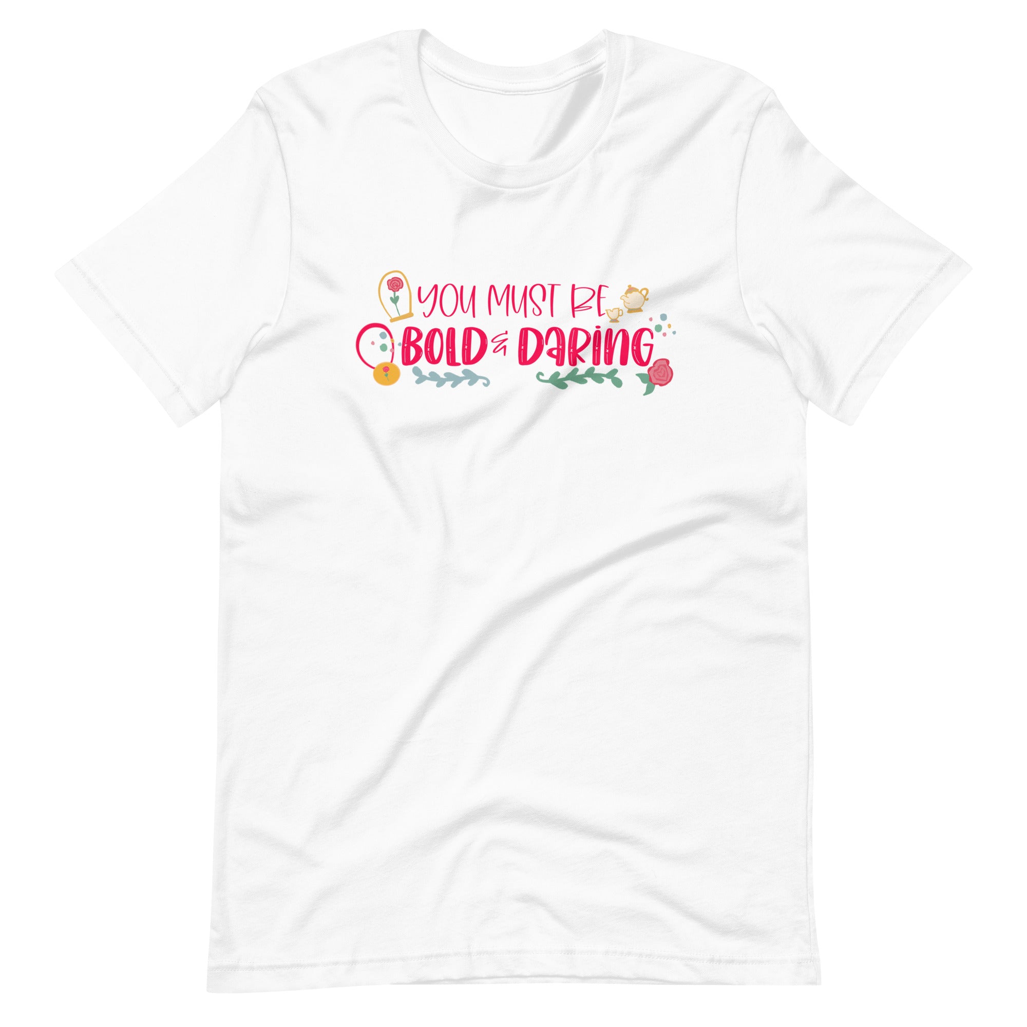 runDisney Beauty and the Beast Bold and Daring - READY TO SHIP-White- Small