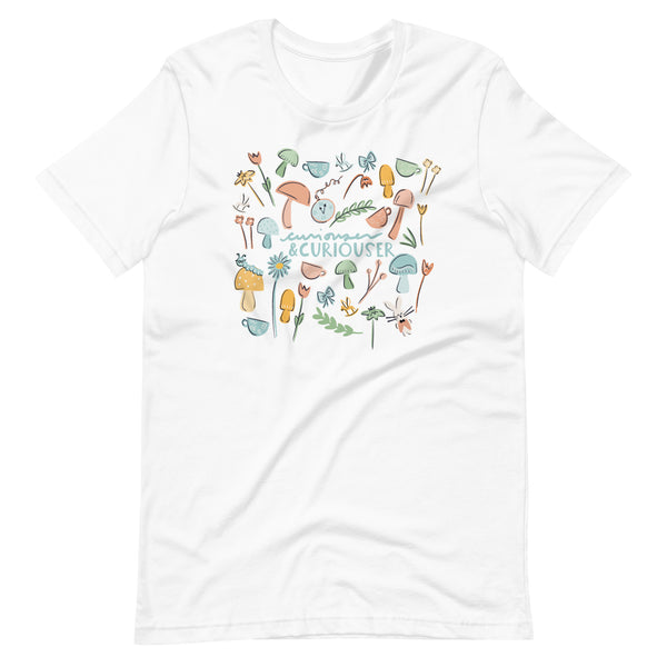 Alice in Wonderland Garden T-Shirt Curiouser and Curiouser Disney Unisex T-Shirt