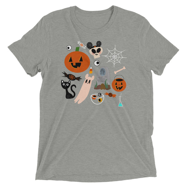 Disney Creepy Cute Halloween TRI BLEND Fall Short sleeve t-shirt