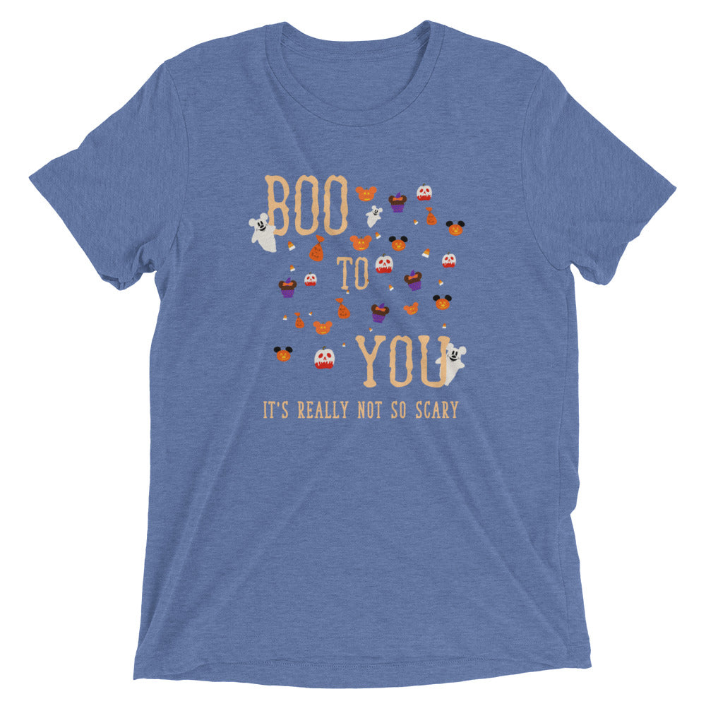 Mickey's Not So Scary Halloween Party Disney T-Shirt Tri-Blend Boo To You Parade Disney Halloween Shirt Unisex Triblend T-shirt