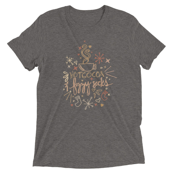 Hot Cocoa and Fuzzy Socks Winter Vintage Triblend T-shirt