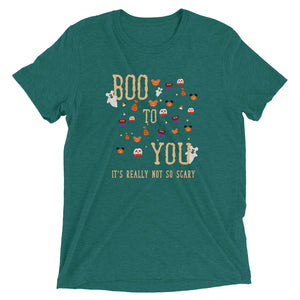 Mickey's Not So Scary Halloween Party Disney T-Shirt Tri-Blend Boo To You Parade Disney Halloween Shirt Unisex Triblend T-shirt